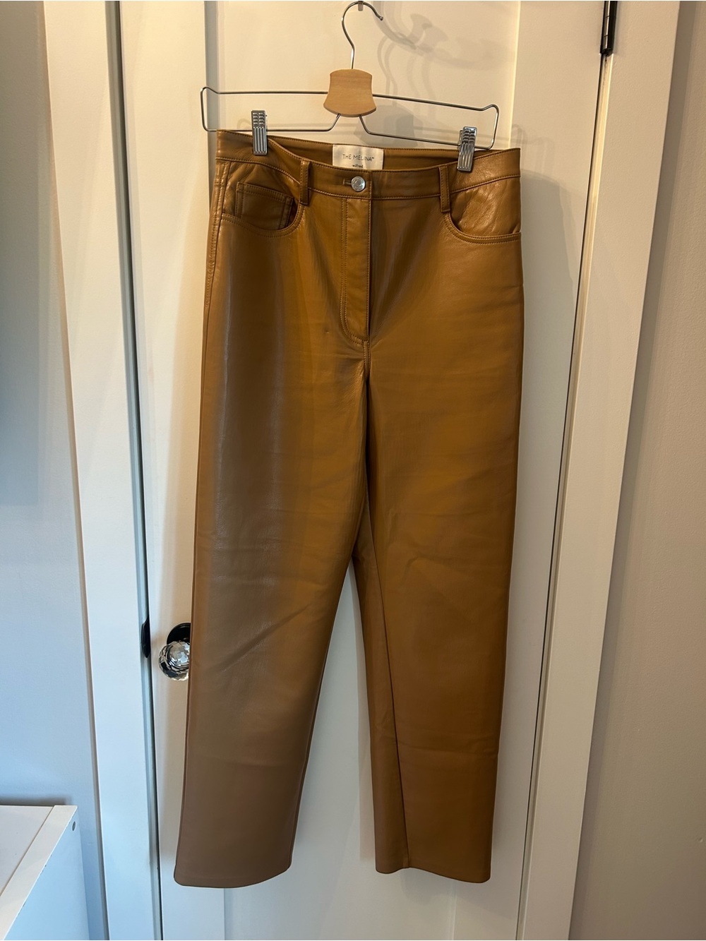 Wilfred The Melina Tan Leather Skirt